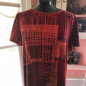 Orange and black XL Lularoe Carly New without tags